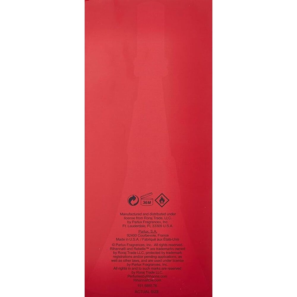 Rihanna Rebelle Eau De Parfum Spray Women Red 3.4 oz New Authentic Fragrance - Picture 3 of 6